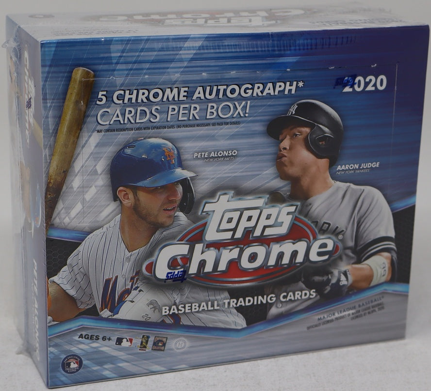 2020 Topps Chrome Baseball Jumbo Box (Hobby) (12/13)