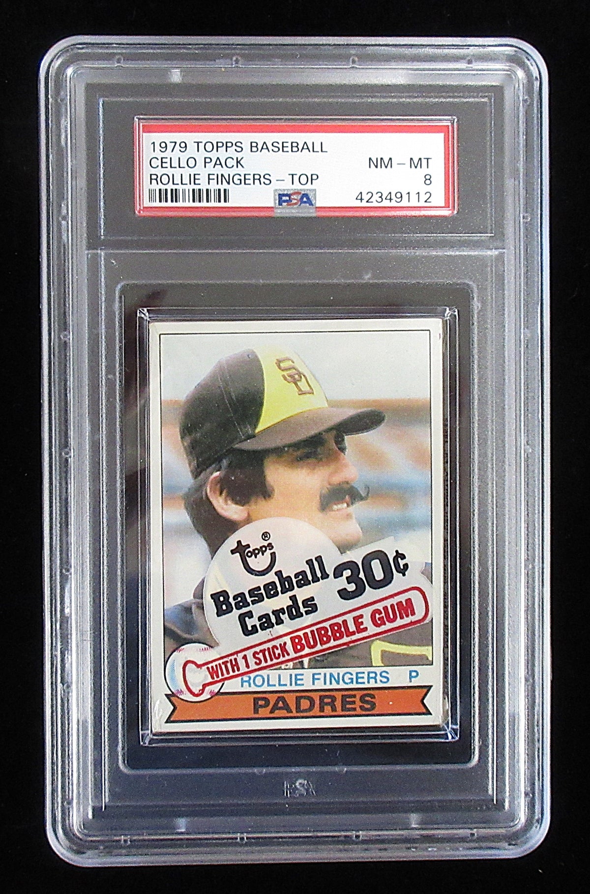 1979 Topps Baseball Unopened Cello Pack (Fingers Top) PSA 8 *9112