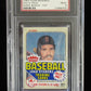 1983 Fleer Baseball Unopened Cello Pack (Boggs RC Top) PSA 9 *6700