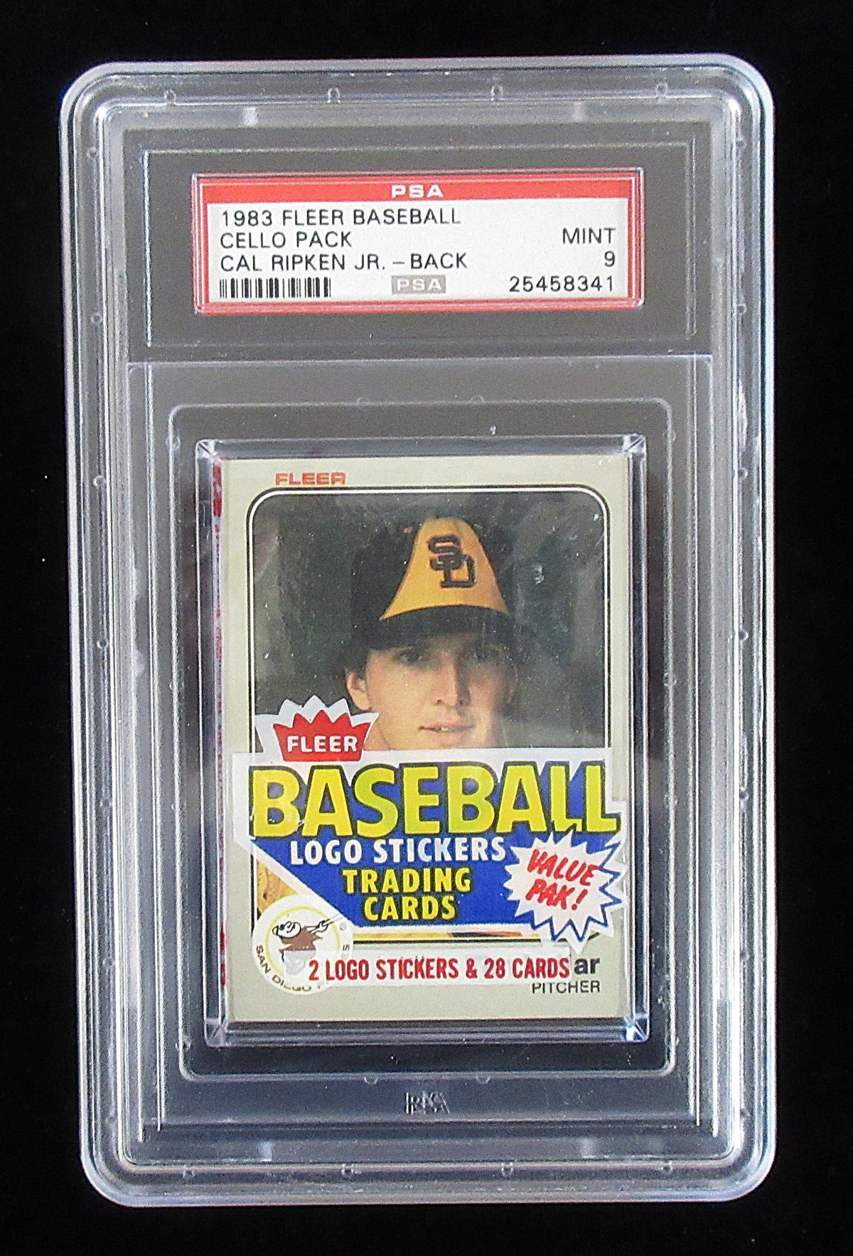 1983 Fleer Baseball Unopened Cello Pack (Ripken Jr. Back) PSA 9 *8341