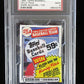 1985 Topps Baseball Unopened Cello Pack (McGwire RC Top) PSA 9 *4379