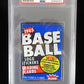 1985 Fleer Baseball Unopened Wax Pack (Clemens RC Back) PSA 8 *8755