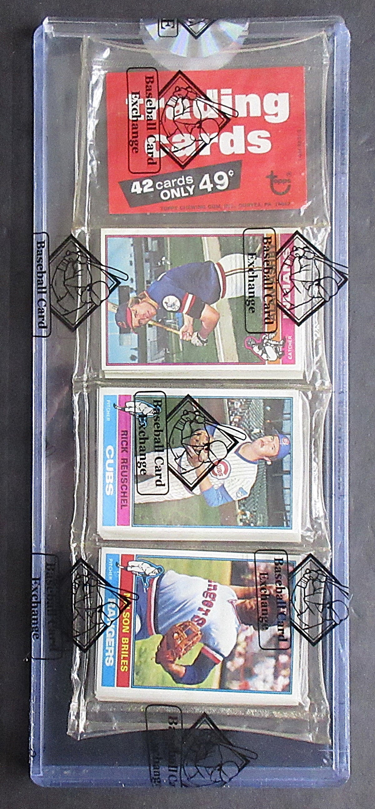 1976 Topps Baseball Unopened Rack Pack (Carlton Fisk Back) (BBCE) (28216)