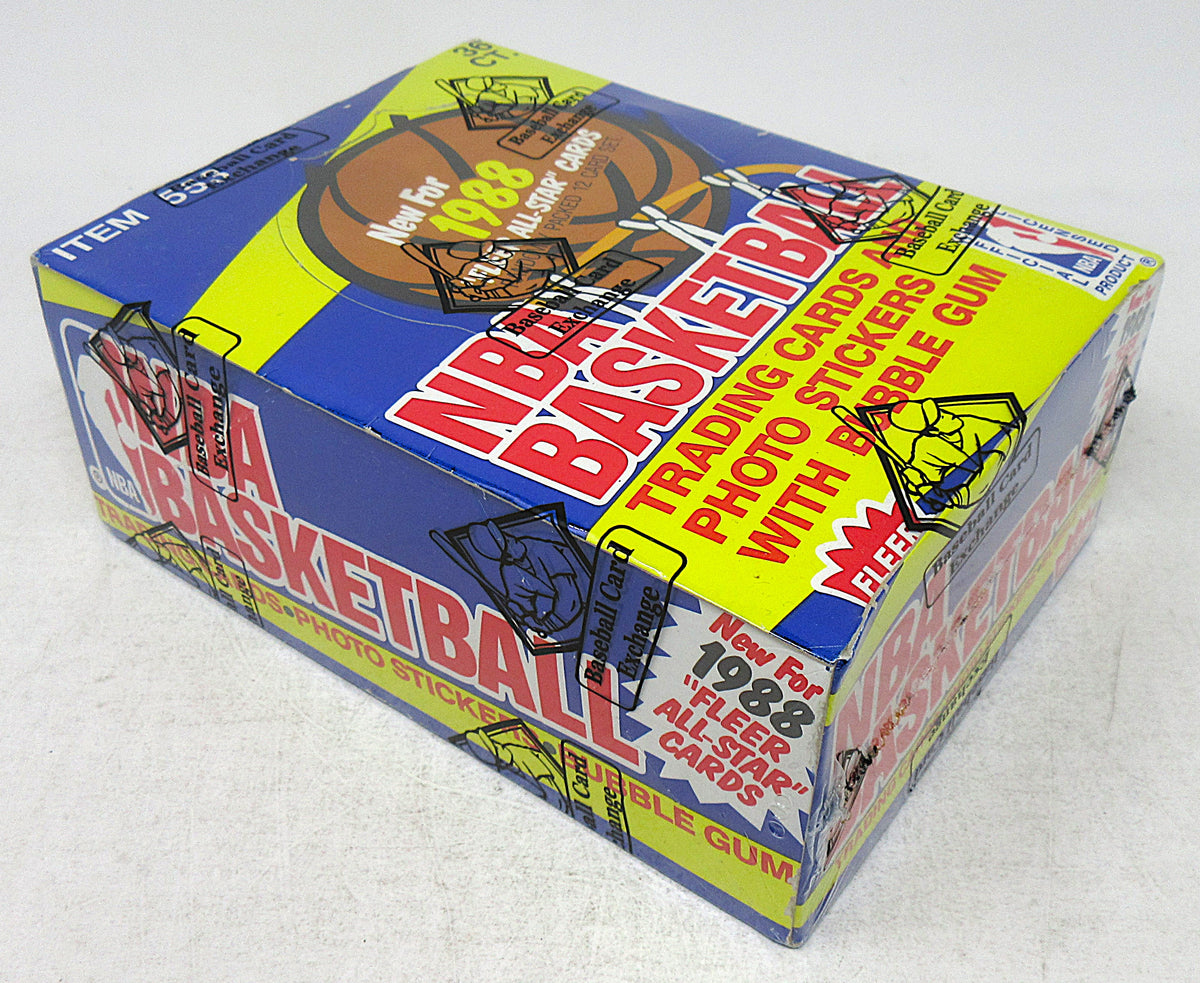 1988 1988/89 Fleer Basketball Unopened Wax Box (BBCE) (A19321)