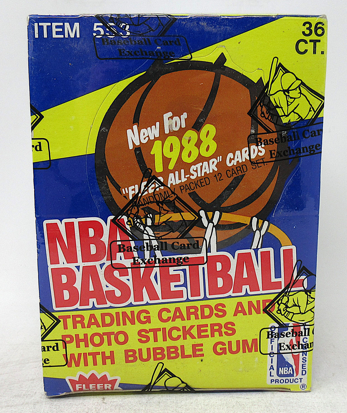 1988 1988/89 Fleer Basketball Unopened Wax Box (BBCE) (A19322)