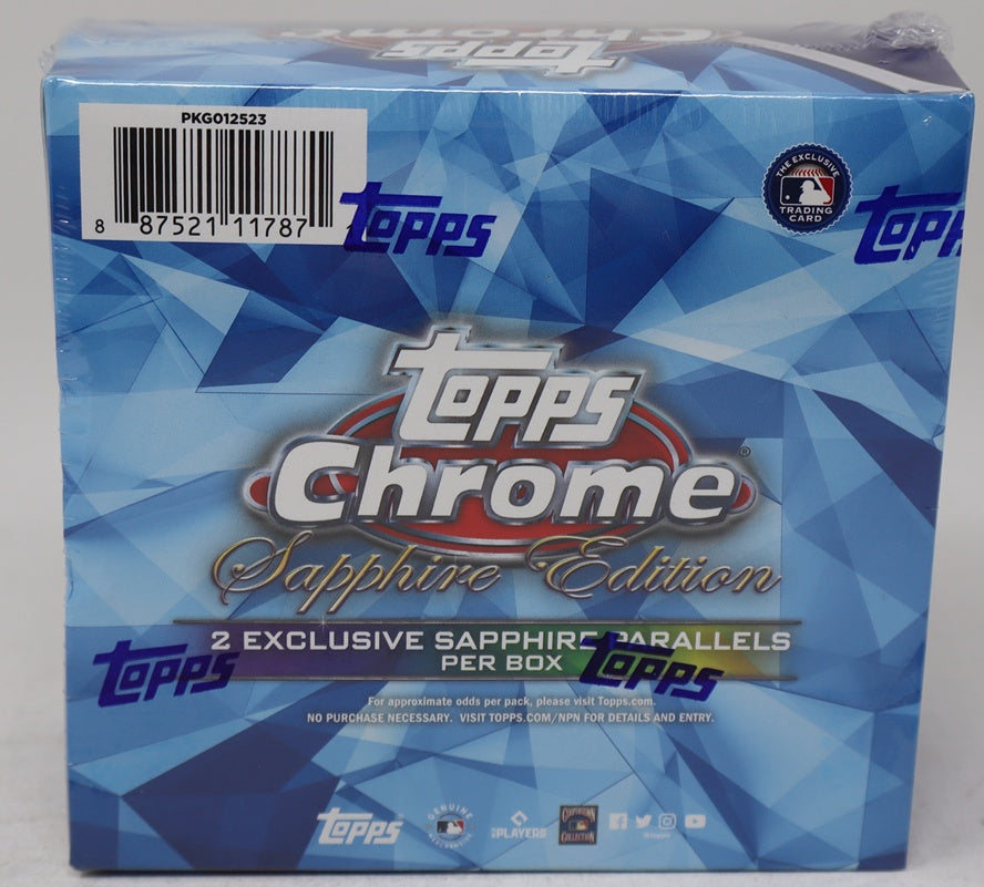 2023 Topps Chrome Baseball Sapphire Edition Box (Hobby) (8/4)