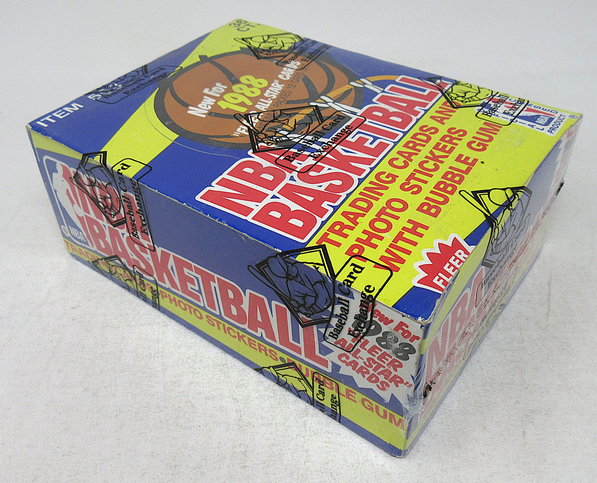 1988 1988/89 Fleer Basketball Unopened Wax Box (BBCE) (A19322)