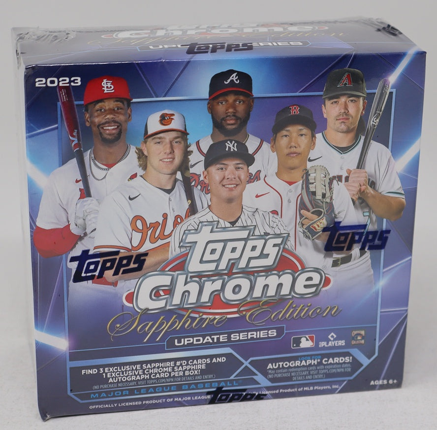 2023 Topps Chrome Baseball Update Series Sapphire Edition Box (Hobby) (8/4)