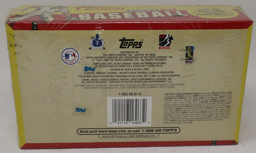 2006 Topps Heritage Baseball Box (Hobby) (24/8)