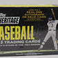 2012 Topps Heritage Baseball Box (Hobby) (24/9)
