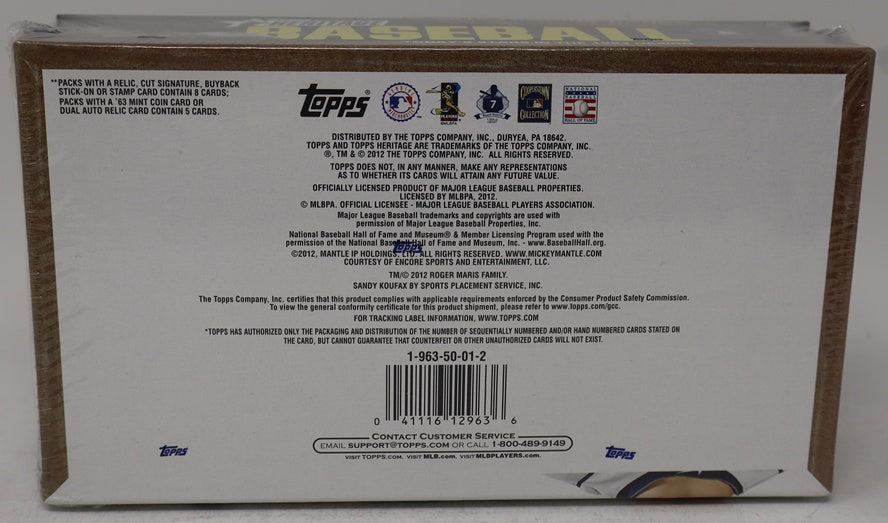 2012 Topps Heritage Baseball Box (Hobby) (24/9)