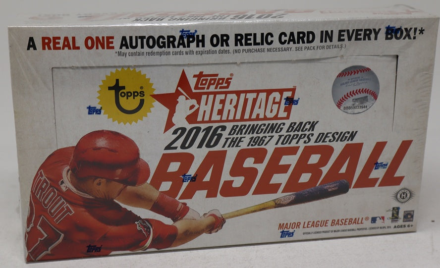 2016 Topps Heritage Baseball Box (Hobby) (24/9)
