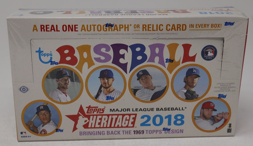 2018 Topps Heritage Baseball Box (Hobby) (24/9)