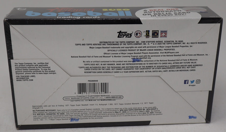2020 Topps Heritage Baseball Box (Hobby) (24/9)