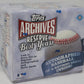 2002 Topps Archives Reserve Best Years Baseball Box (Hobby) (10/4)