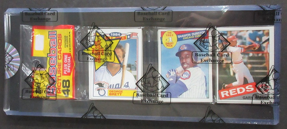 1985 Topps Baseball Unopened Rack Pack (Puckett Back) (BBCE)