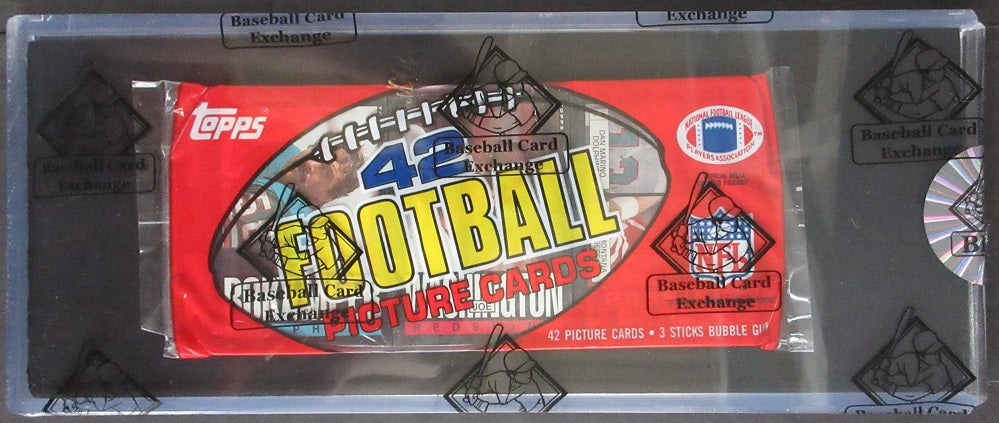 1985 Topps Football Unopened Grocery Rack Pack (Passing Leaders Top & Payton Back) (BBCE)