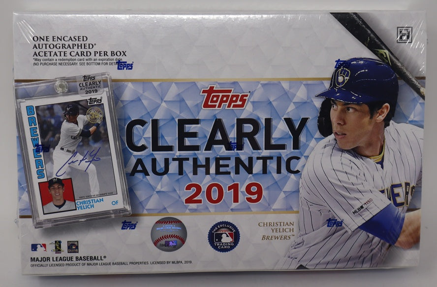 2019 Topps Clearly Authentic Baseball Box (Hobby) (1)