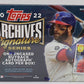2022 Topps Archives Signature Series Baseball Box (Active Player) (Hobby)