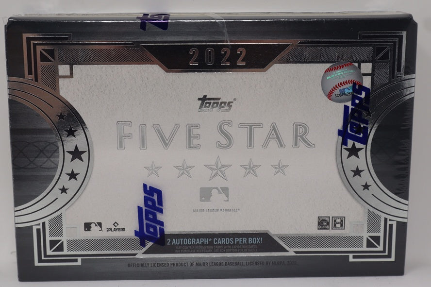 2022 Topps Five-Star Baseball Box (Hobby) (2 Autos)