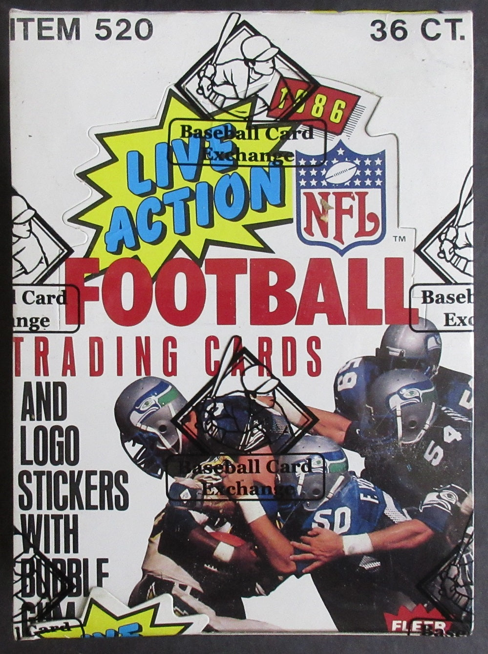1986 Fleer Football Unopened Wax Box (BBCE)