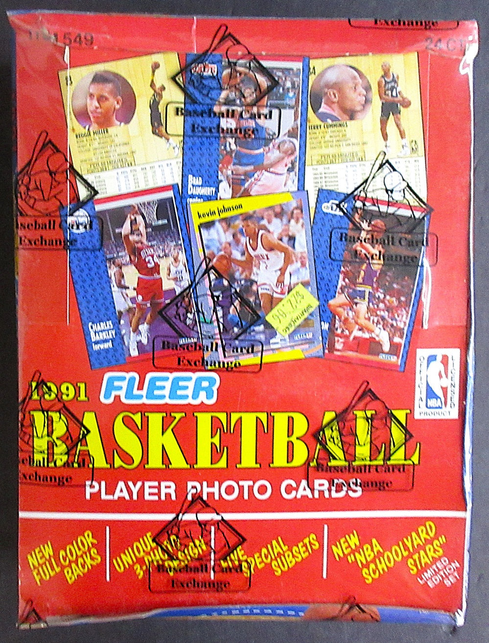 1991/92 Fleer Basketball Series 1 Rack Box (24/42) (BBCE)
