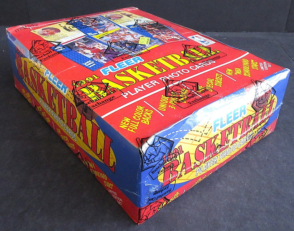 1991/92 Fleer Basketball Series 1 Rack Box (24/42) (BBCE)