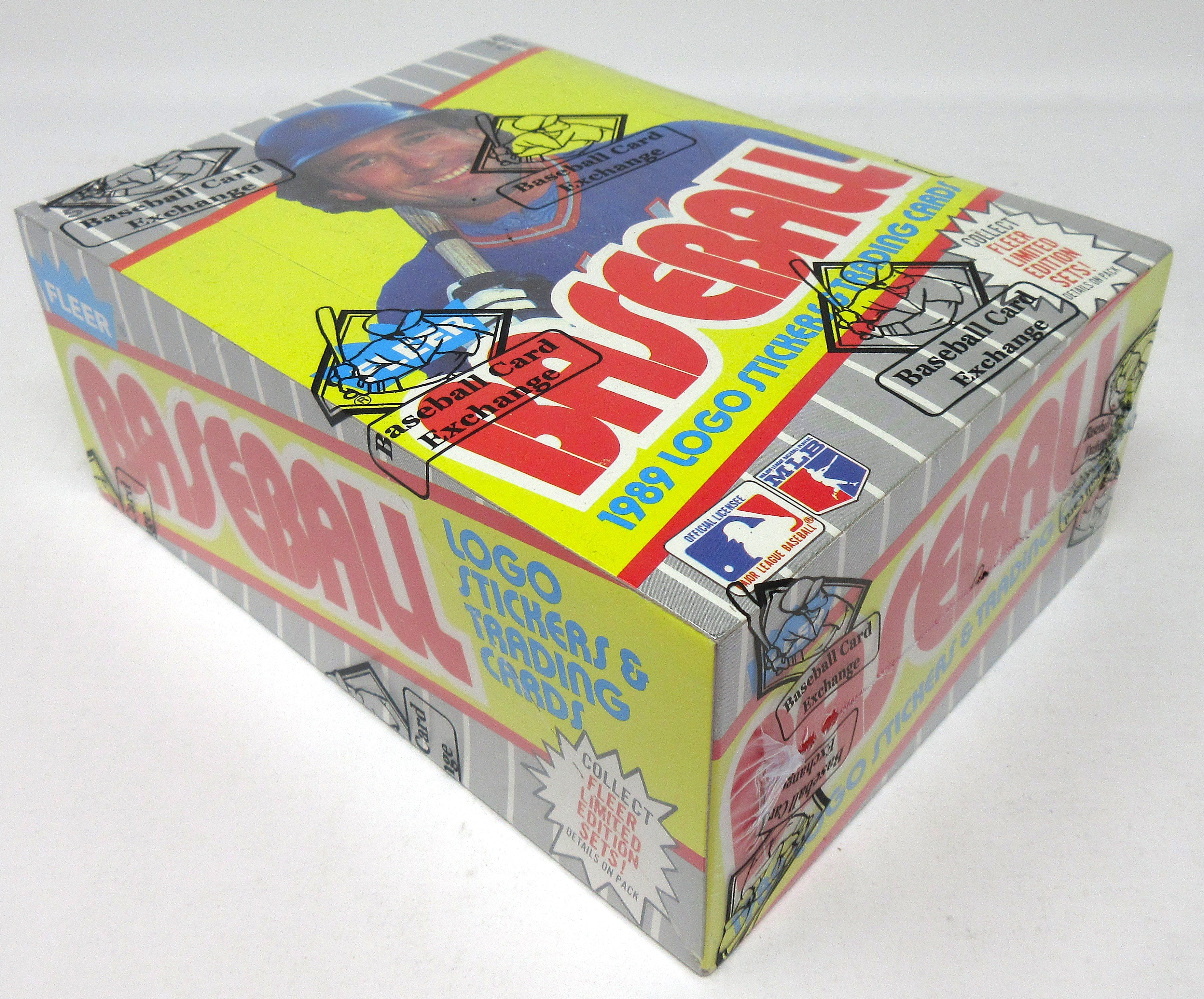 1989 Fleer Baseball Unopened Wax Box (FASC) (Code 90381