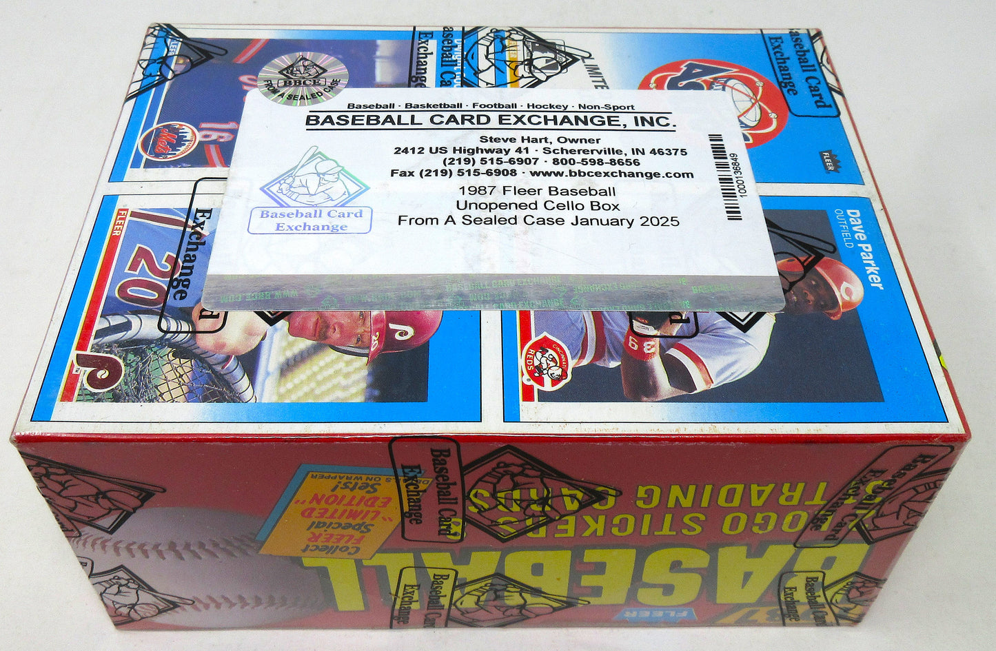 1987 Fleer Baseball Unopened Cello Box (FASC)