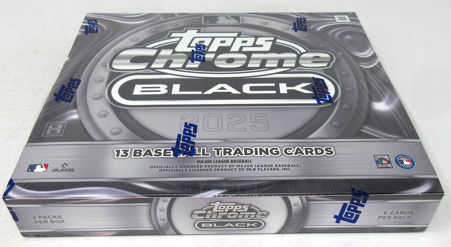 2025 Topps Chrome Black Baseball Box (Hobby) (2/6 and 1/1)