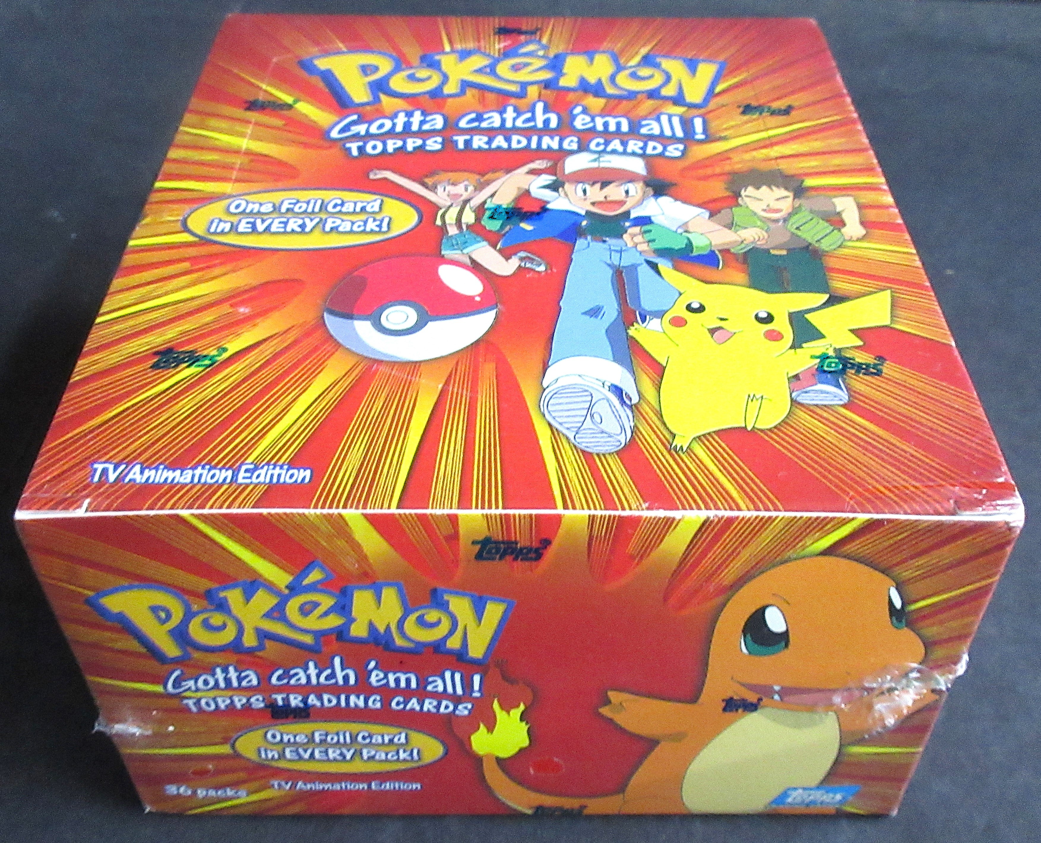 1999 Topps Pokemon TV Animation Series 1 Box