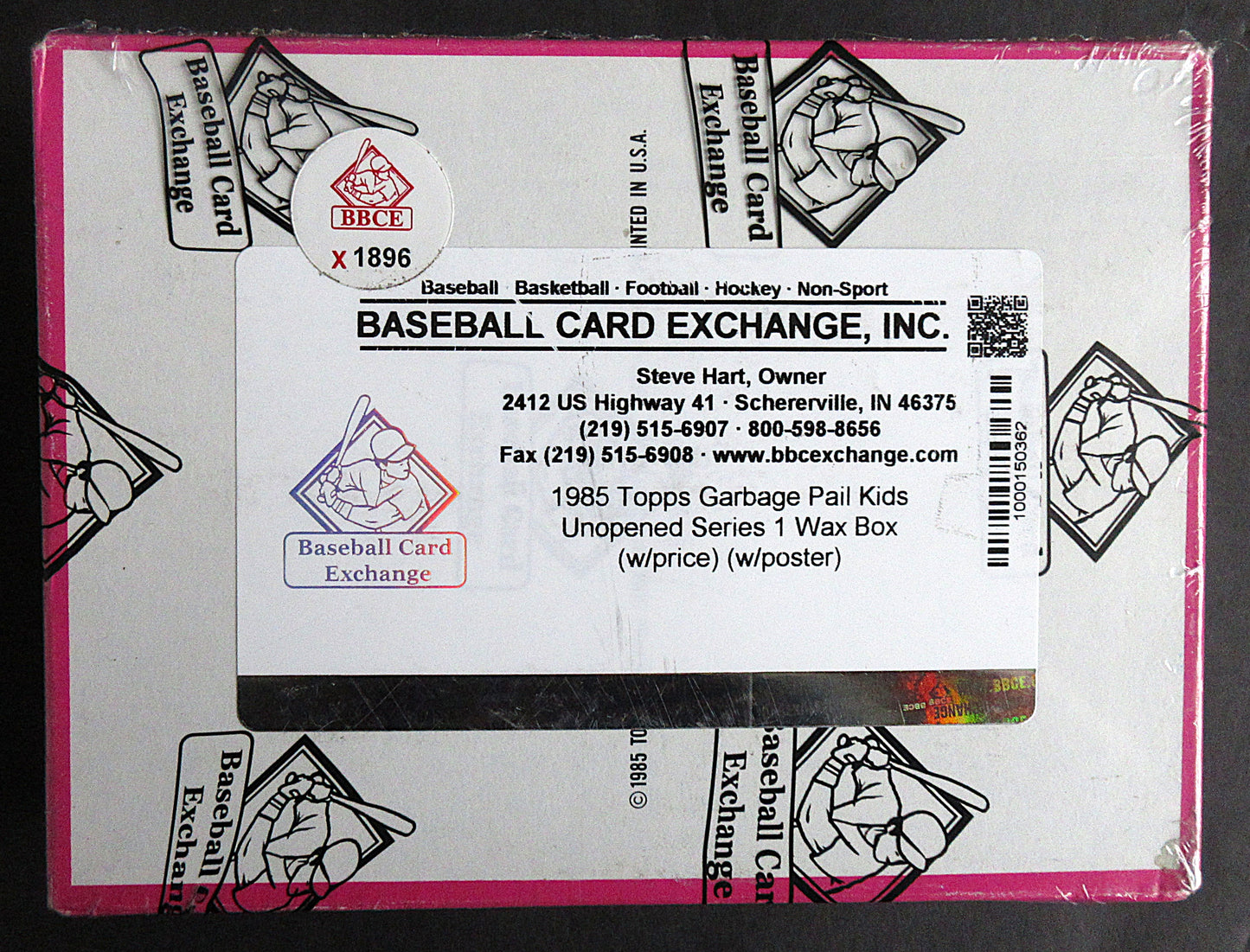 1985 Topps Garbage Pail Kids Series 1 Unopened Wax Box (w/ price) (w/ poster) (BBCE) (X1896)