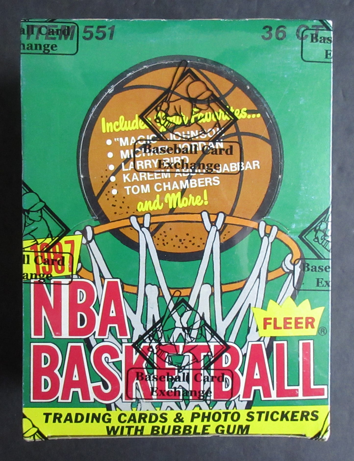 1987 1987/88 Fleer Basketball Unopened Wax Box (BBCE) (X1937)