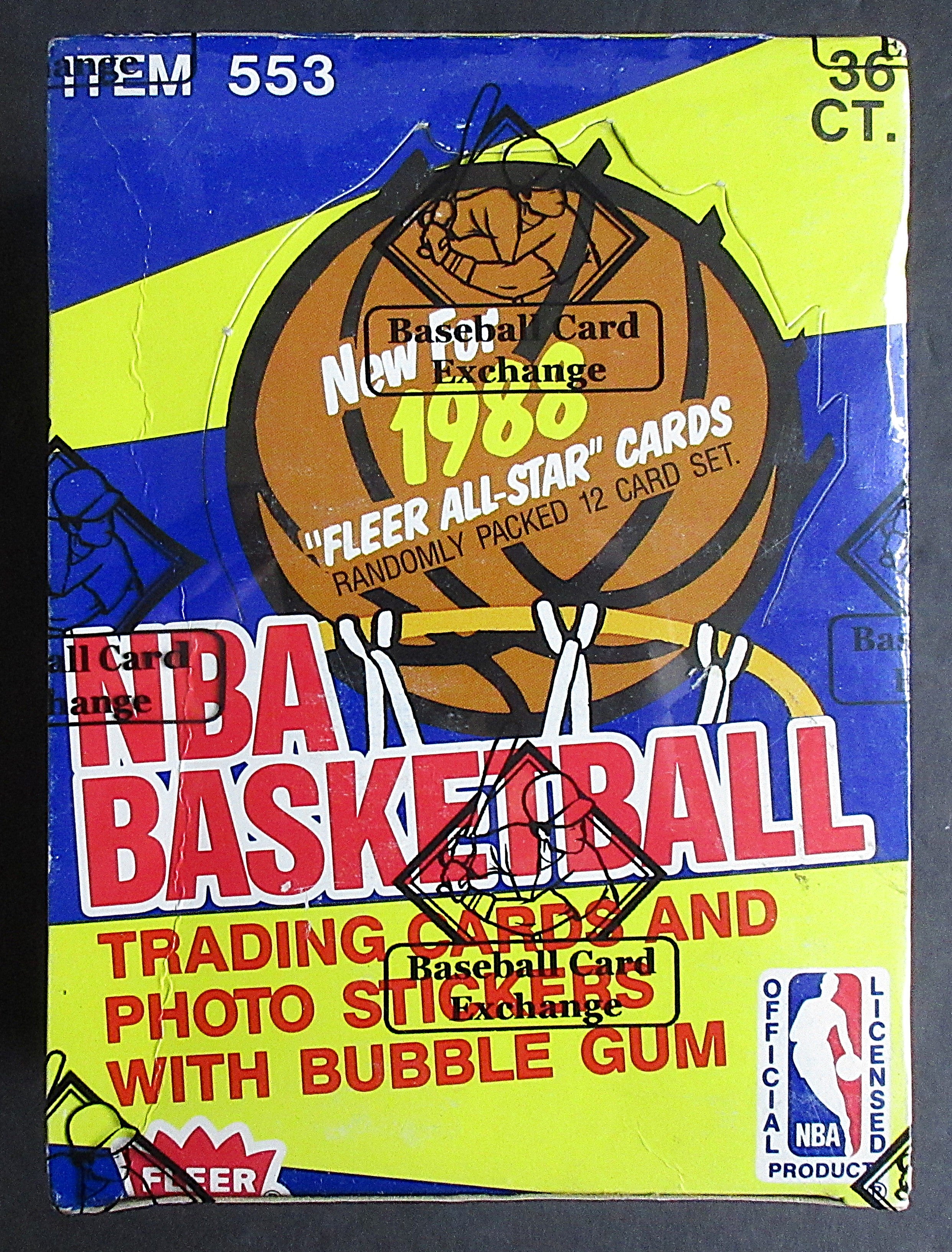 1988 1988/89 Fleer Basketball Unopened Wax Box (BBCE) (A17323)