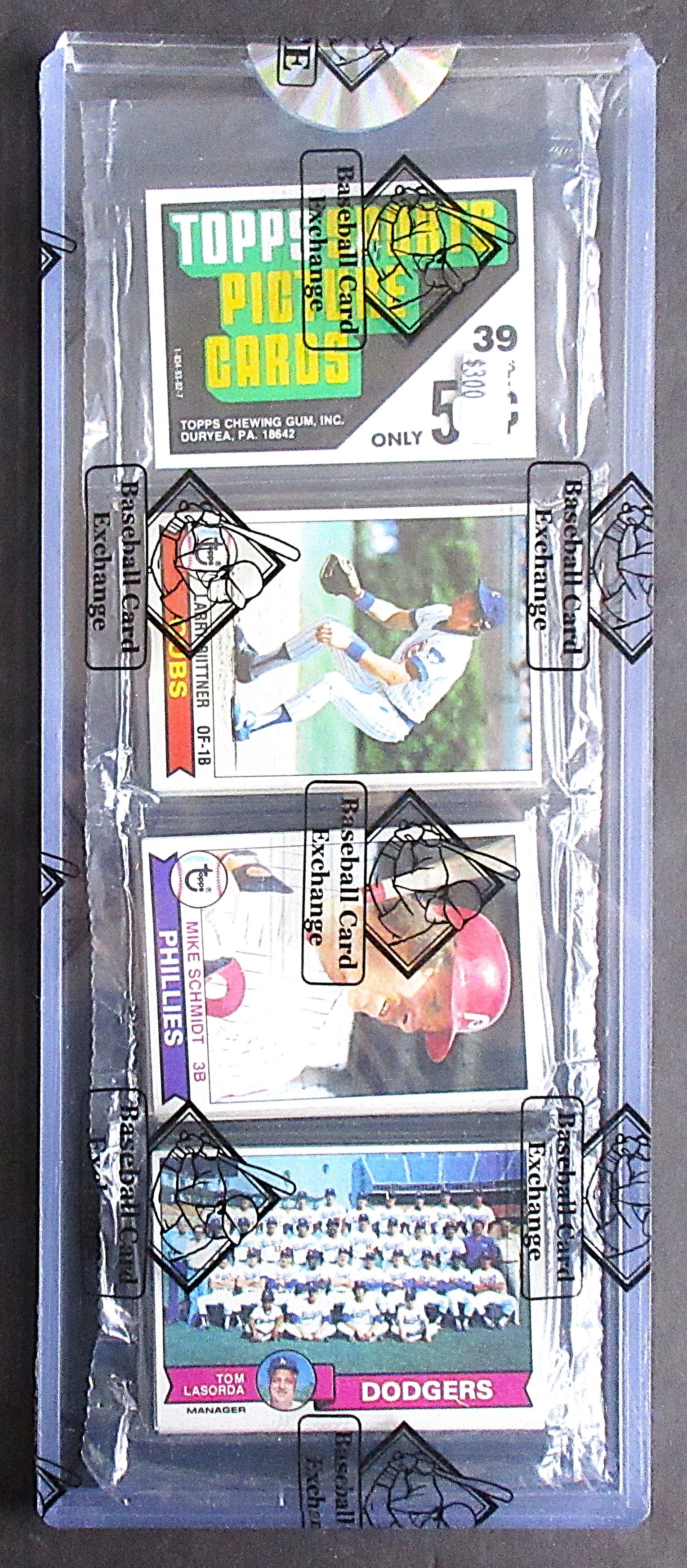 1979 Topps Baseball Unopened Rack Pack (M. Schmidt Top) (BBCE) (26393)