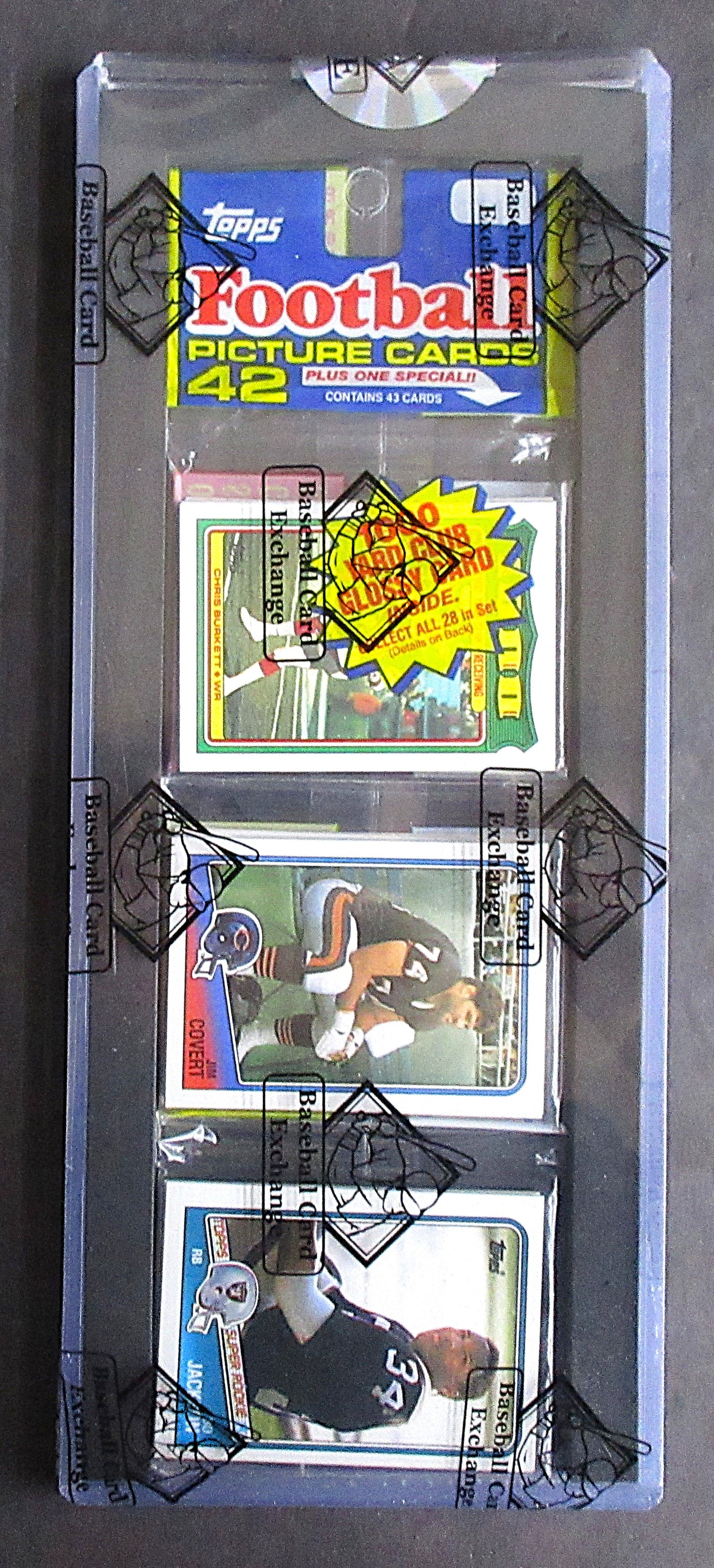 1988 Topps Football Unopened Rack Pack (BBCE) (Bo Jackson RC Top) (26399)