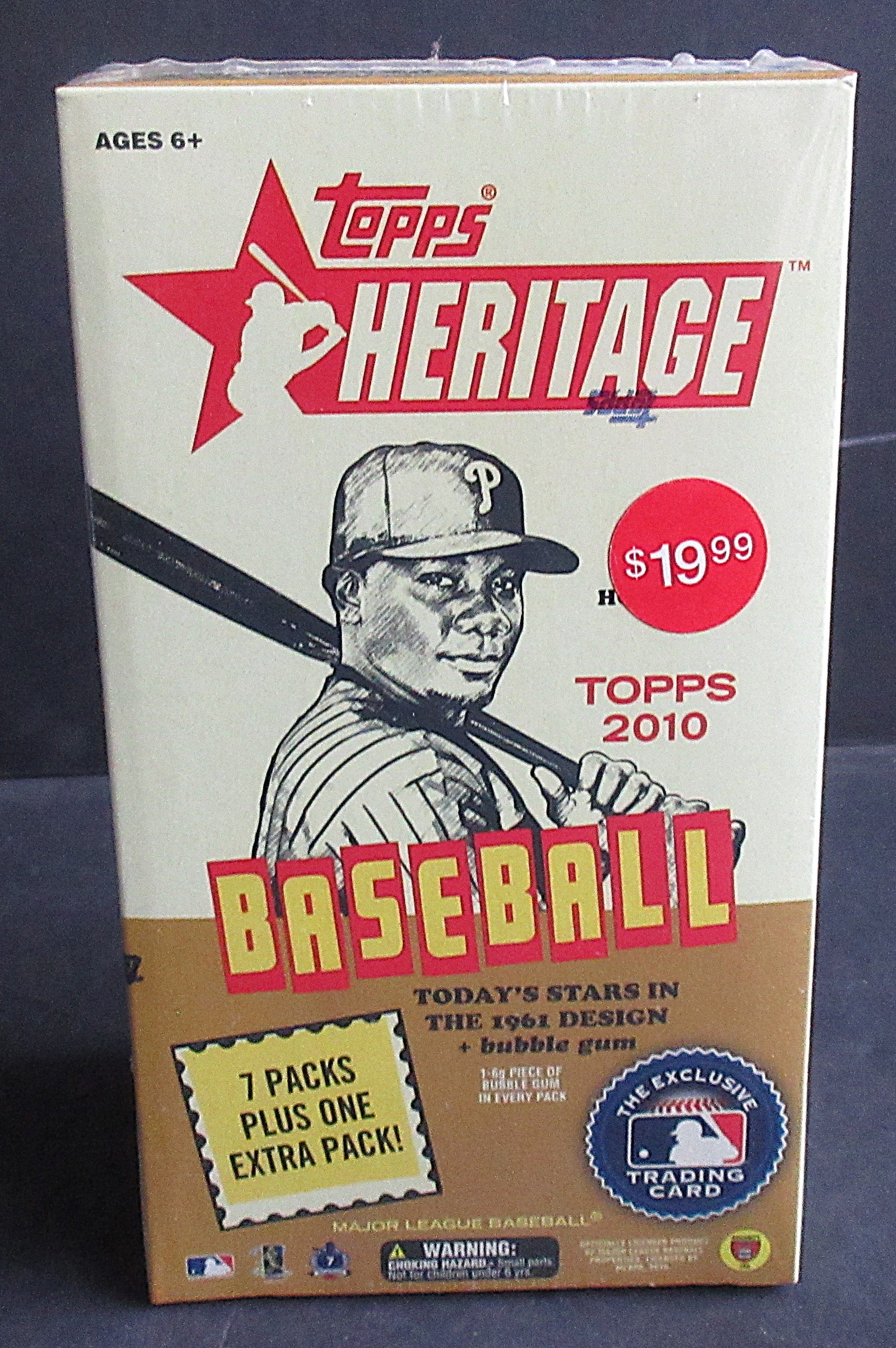 2010 Topps Heritage Baseball Unopened Blaster Box (8/8)