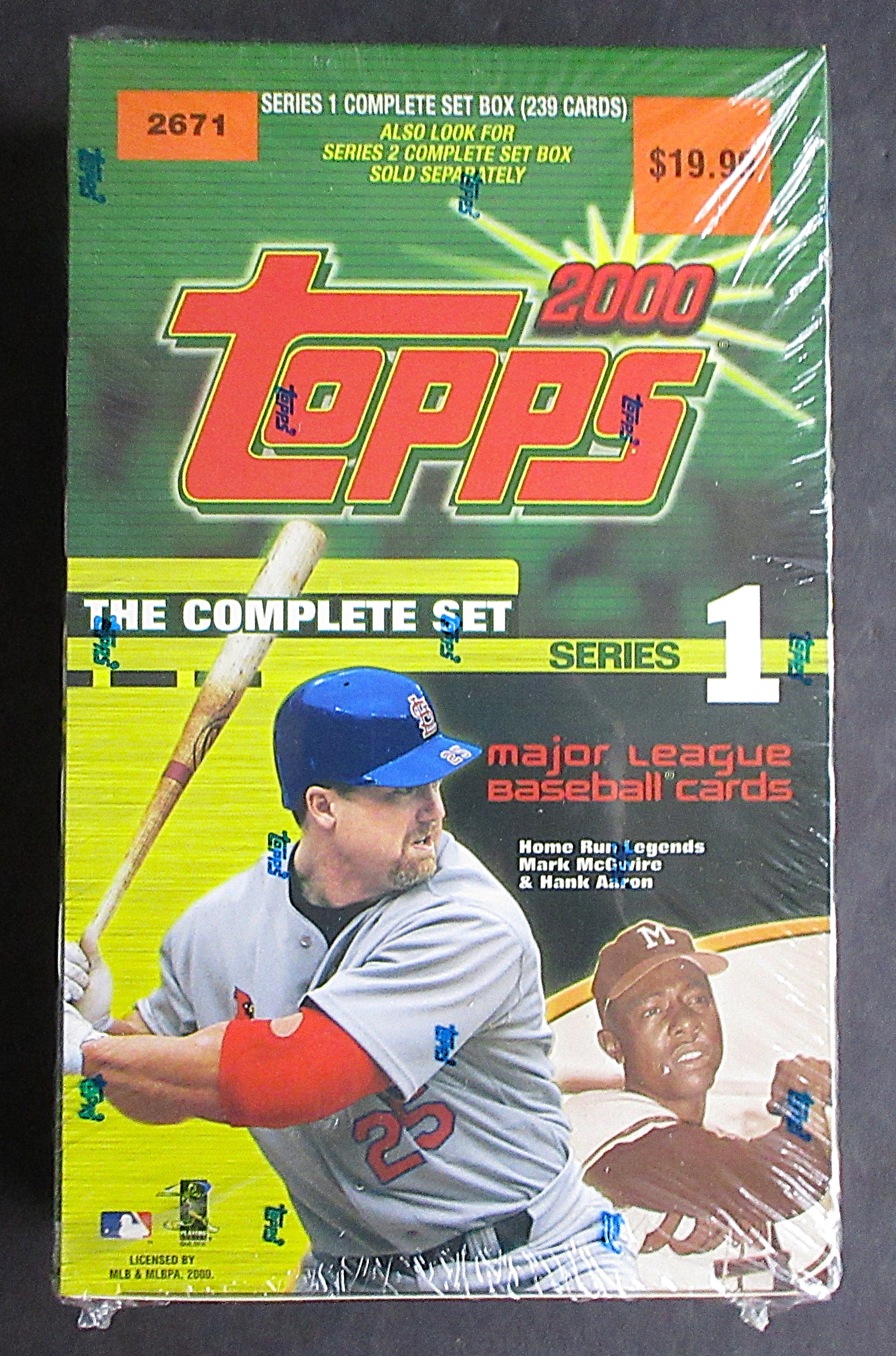 2000 Topps Baseball Unopened Series 1 Factory Set (239)