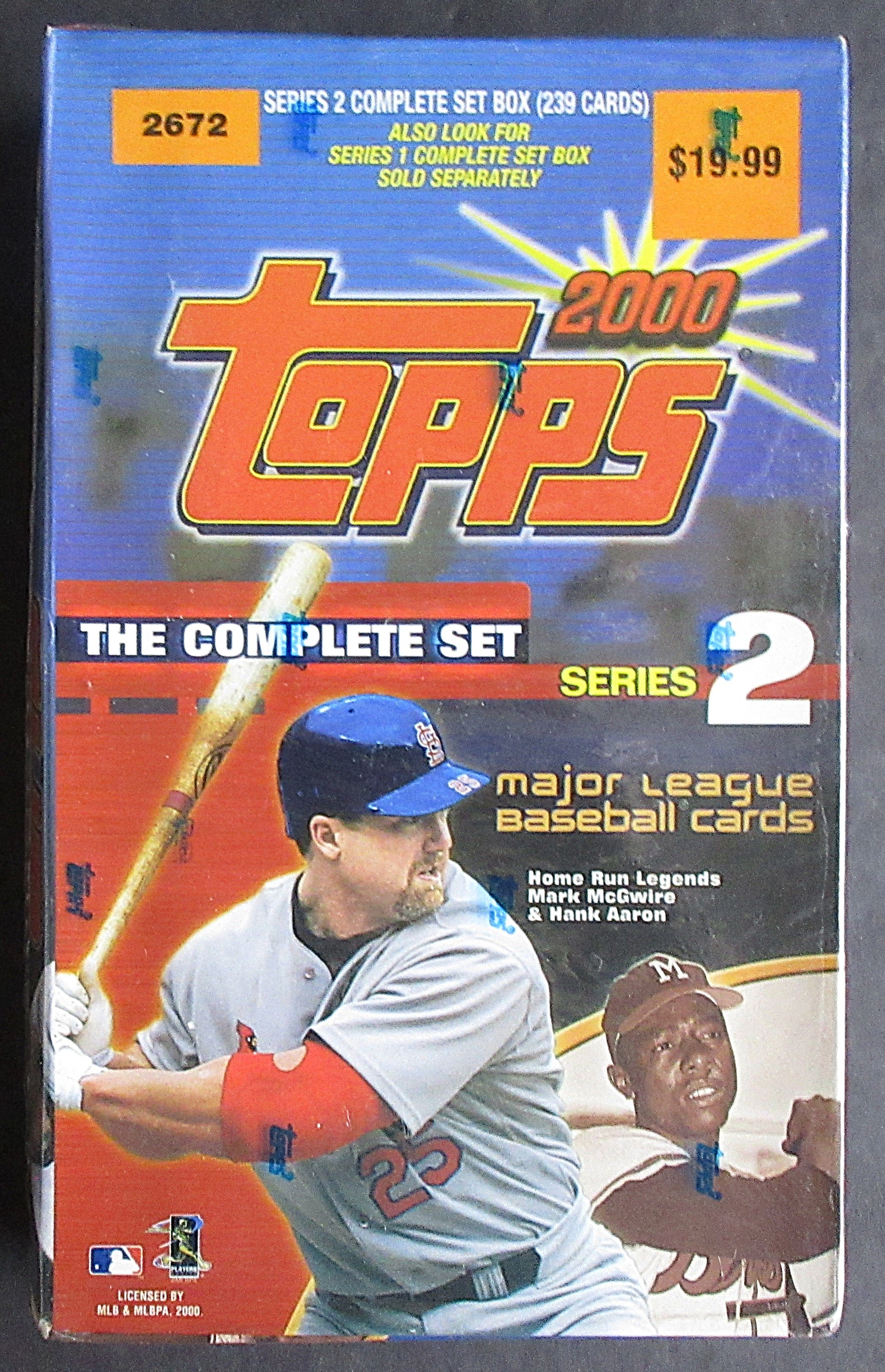 2000 Topps Baseball Unopened Series 2 Factory Set (239)