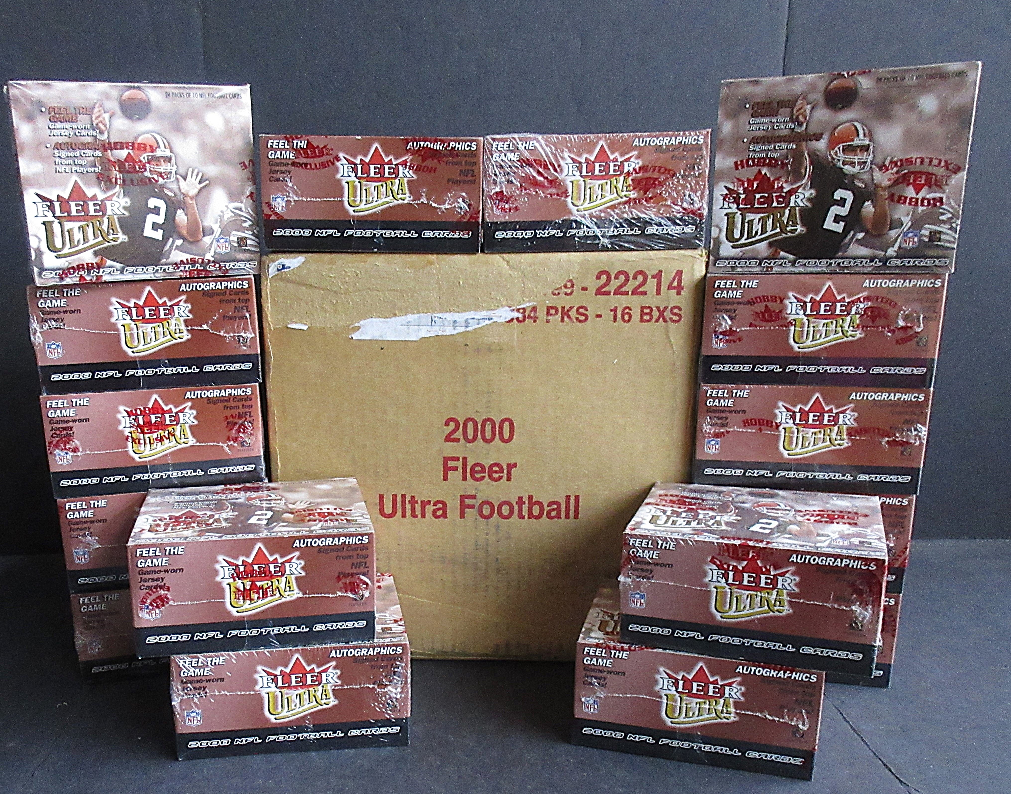 2000 Fleer Ultra Football Case (Hobby) (16 Box)