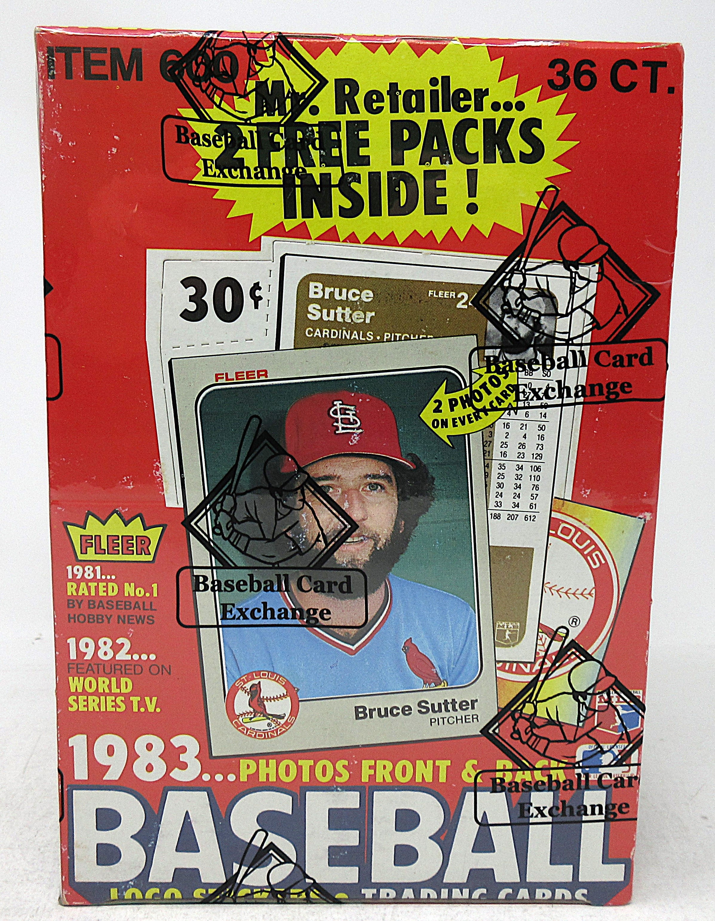 1983 Fleer Baseball Unopened Wax Box (FASC)