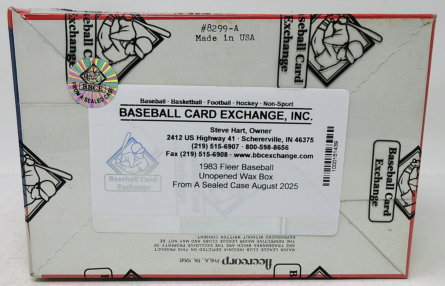 1983 Fleer Baseball Unopened Wax Box (FASC)