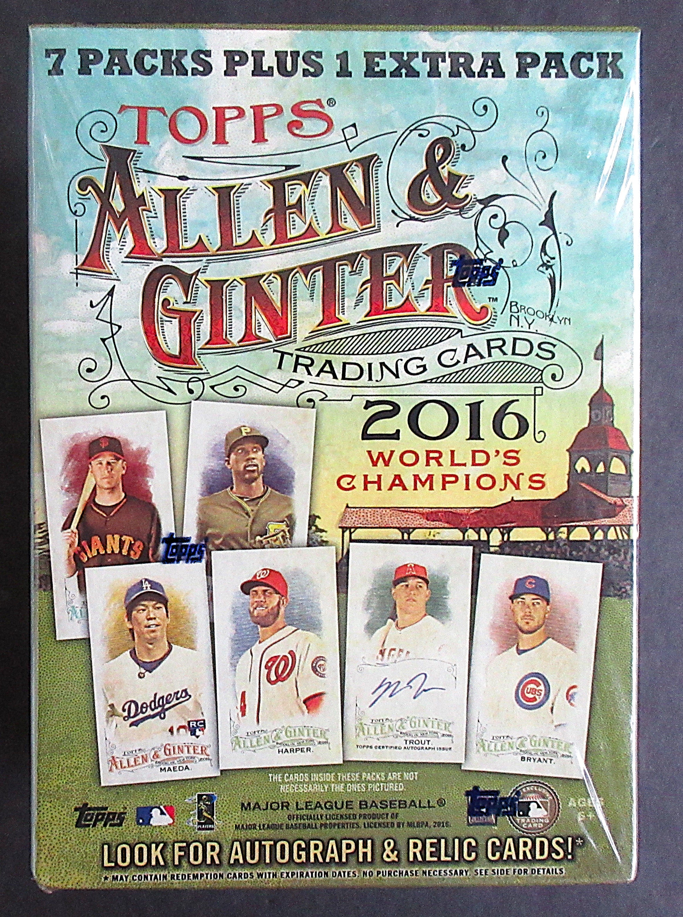 2016 Topps Allen & Ginter Baseball Blaster Box (8/6)