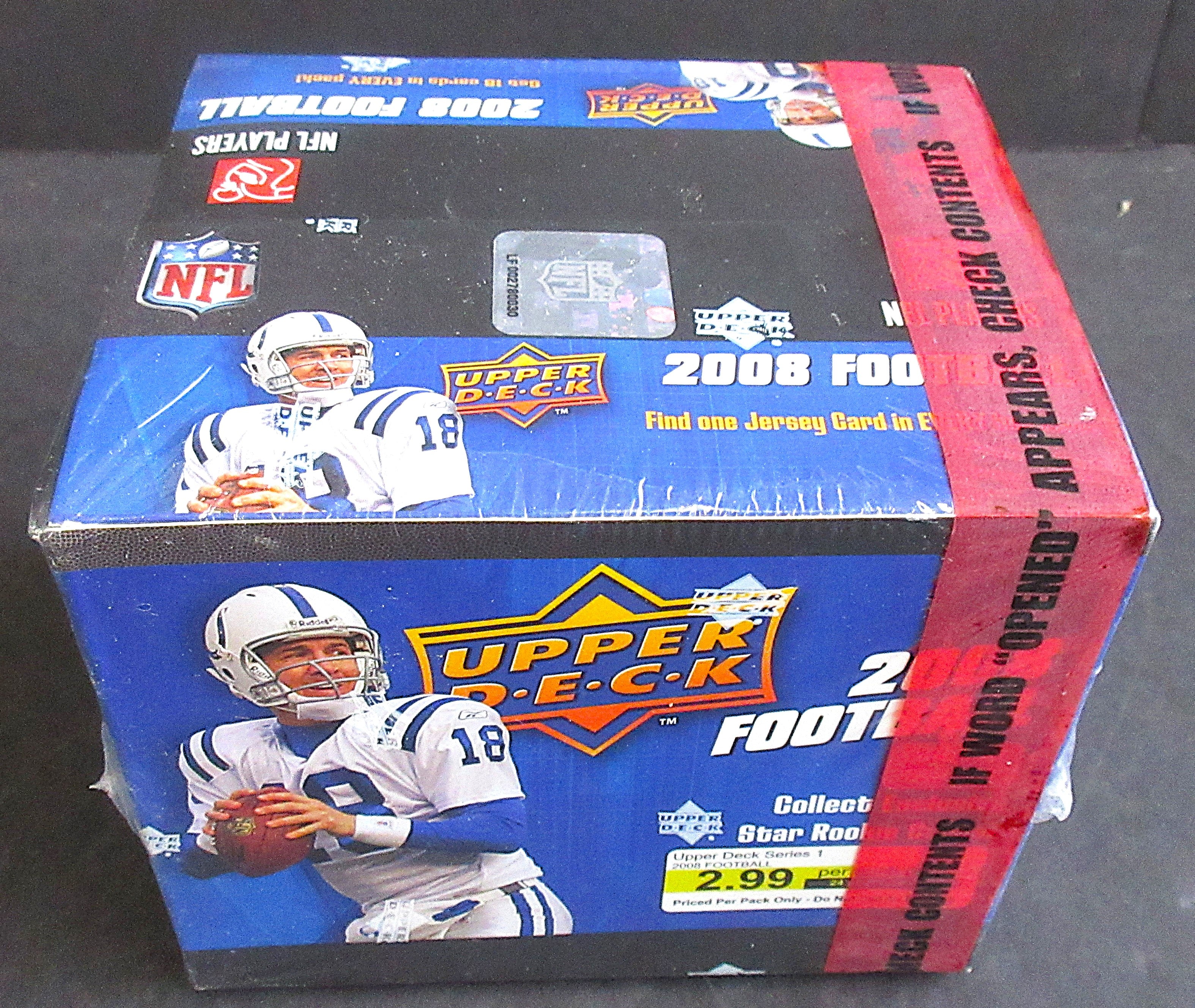 2008 Upper Deck Football Jumbo Box (Retail) (24/18)
