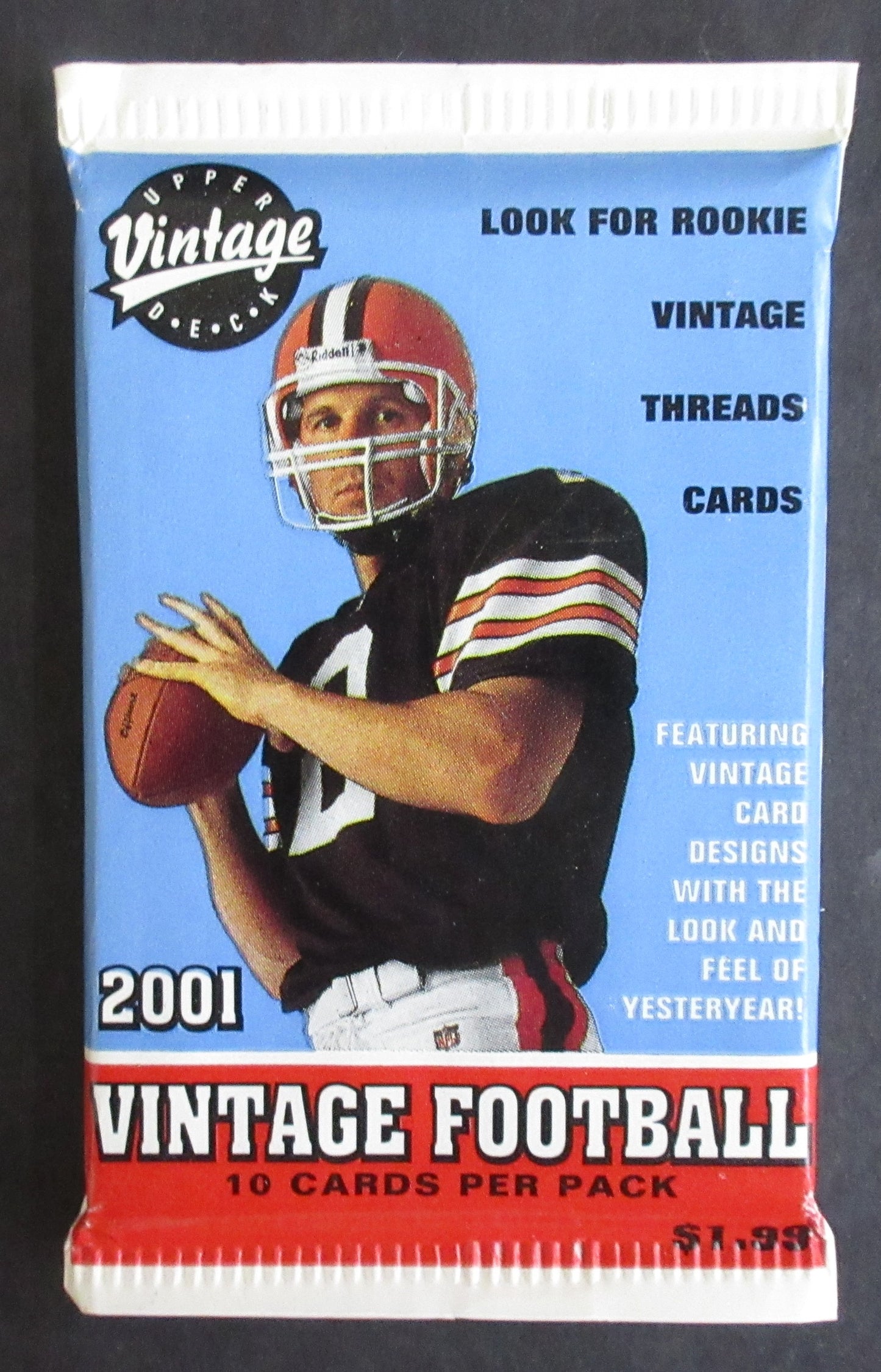 2001 Upper Deck Vintage Football Pack (Retail) (Pre-Priced) (10)