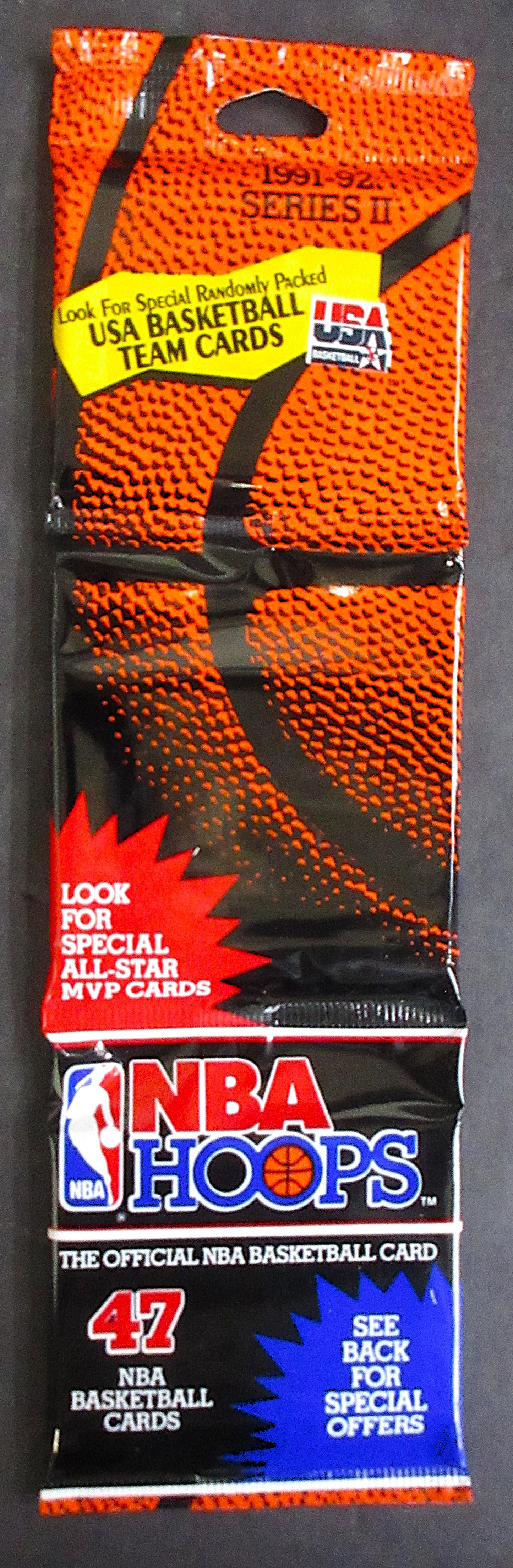 1991/92 Hoops Basketball Unopened Series 2 Rack Pack (47)