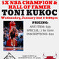 Toni Kukoc---Regular Autograph Ticket