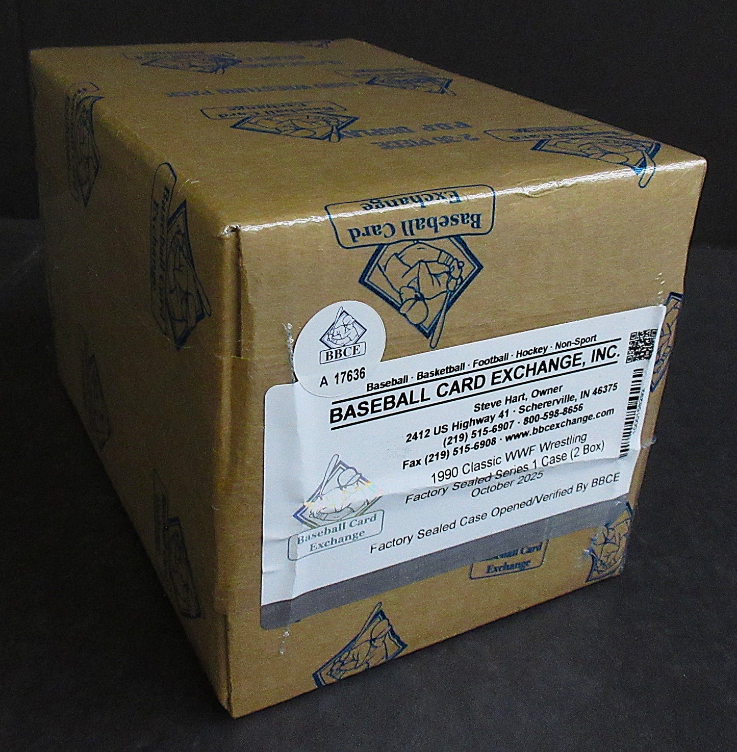 1990 Classic WWF Wrestling Series 1 Case (2 Box) (FASC) (BBCE) (A17636)