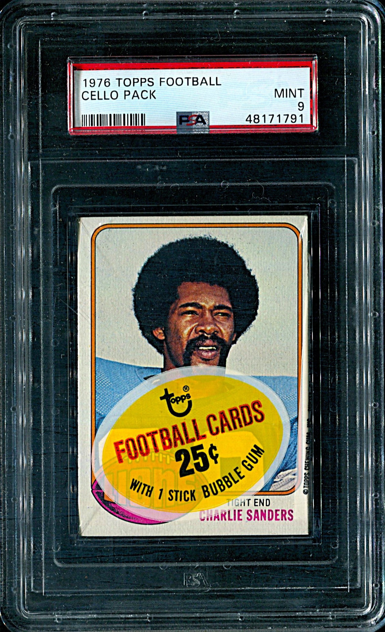 1976 Topps Football Unopened Cello Pack PSA 9 *1791