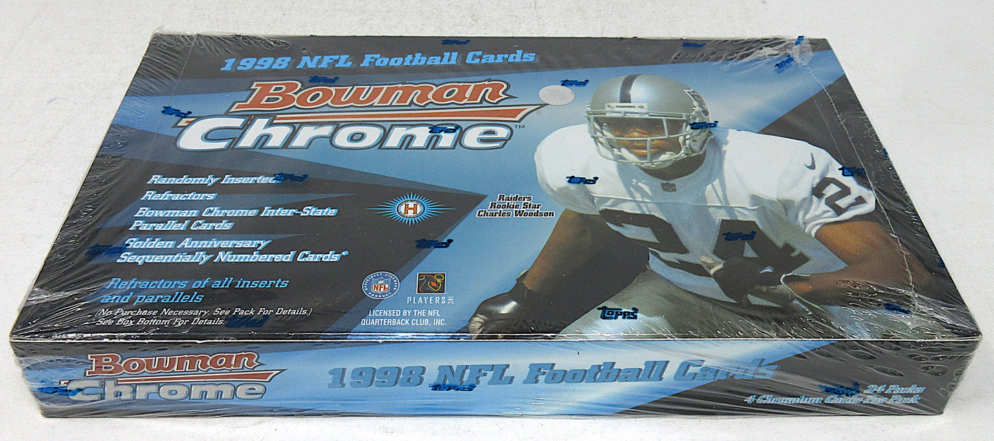 1998 Bowman Chrome Football Box (Hobby) (24/4)